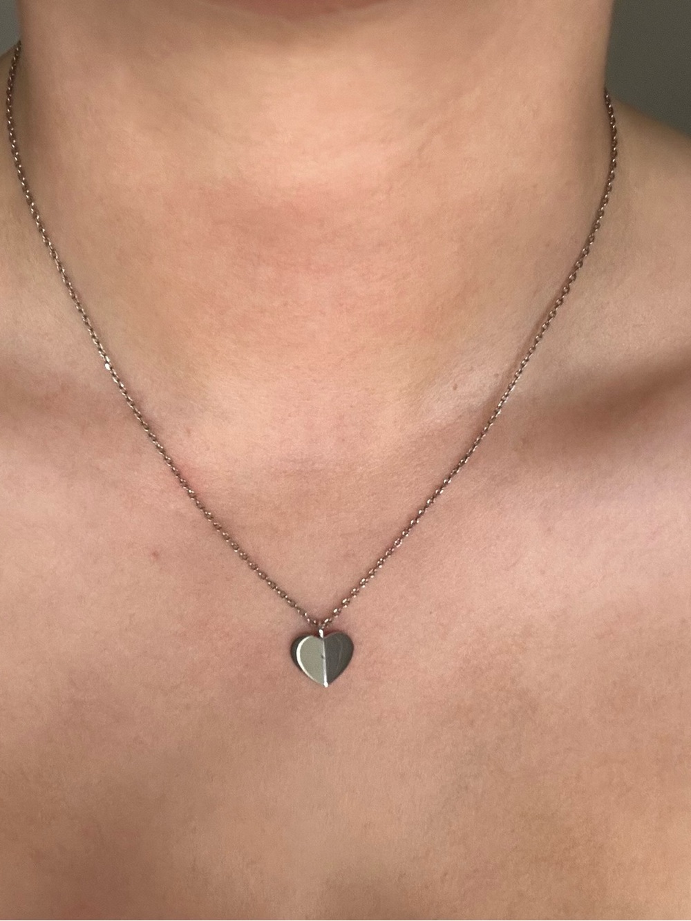 kate spade Silver Two-Tone Heart Pendant Necklace
